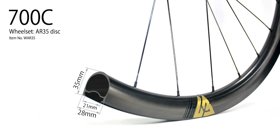 AR35-disc-700C-handbuilt-carbon-fiber-wheelset-sapim-cx-ray-double-butted-spokes-laced.webp