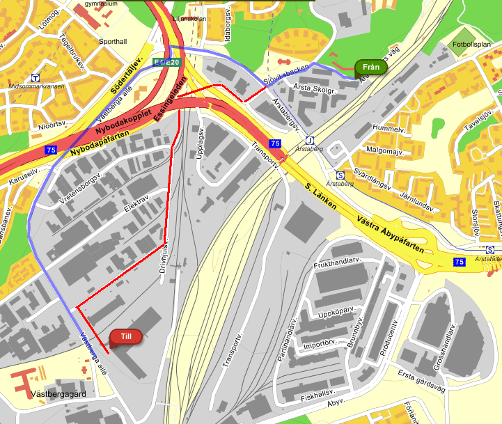 Cykla från Södermalm till DHL i Västberga | Happyride