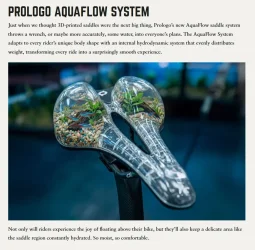 Prologo AquaFlow internal hydrodynamic saddle system adapts to every rider’s unique butt so t...webp