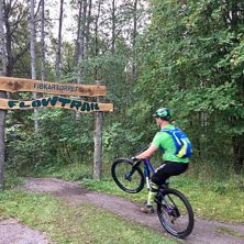 Starten på Flowtrail, skönaste delen på detta T.