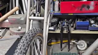Framgaffel till cykelvagn 