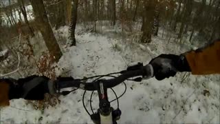 Vintercykling på Horsikan