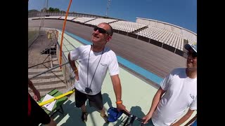 Velodrome träning i Barcelona, med Claes Meijer