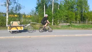 Trehjulig cykelkärra