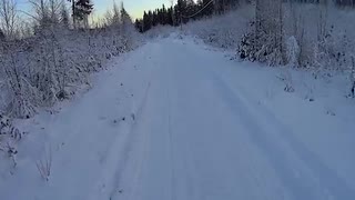 Vintercykling i Ludvika