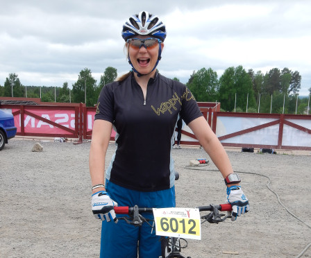 Yours truly strax innan start.