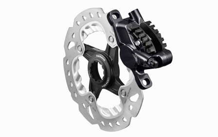 Shimano bromsok BR-RS785 i kombination med 140 mm bromsskiva SM-RT99 Shimano BR-RS785