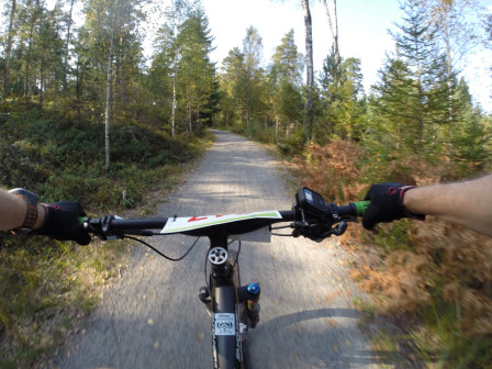 Transportcykling utan vardagsedge. 