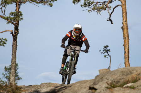 En skäggig kille på "En tuff brud"