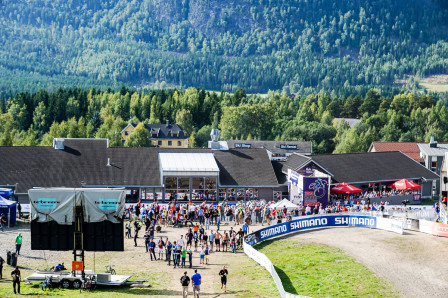 Hafjell Bike Park under VM 2014. Foto: Björn Olsson