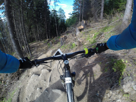 DH-banan i Åre, en av de stökigare sträckorna i fjol. 