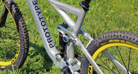 Cykelbar prototyp i aluminium av Pikes Peak