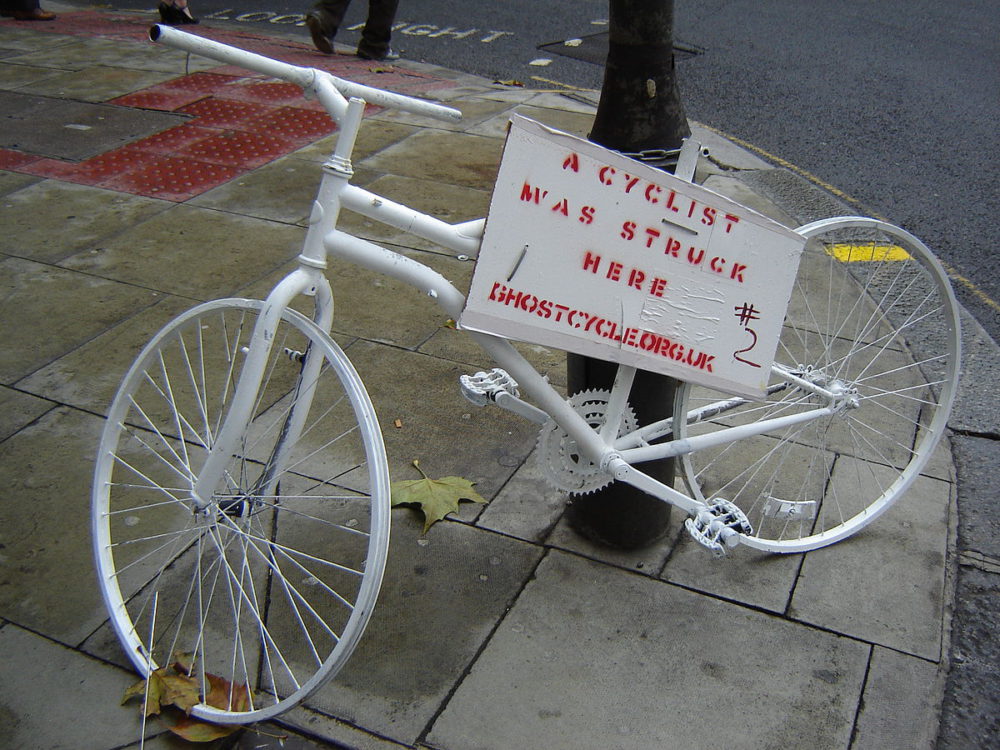 Ghost bike, London